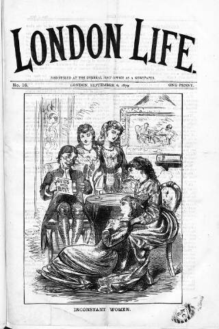 cover page of London Life 1879 published on September 6, 1879
