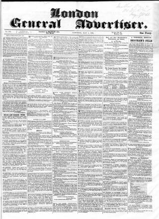 cover page of Morning Mail (London) published on May 5, 1866