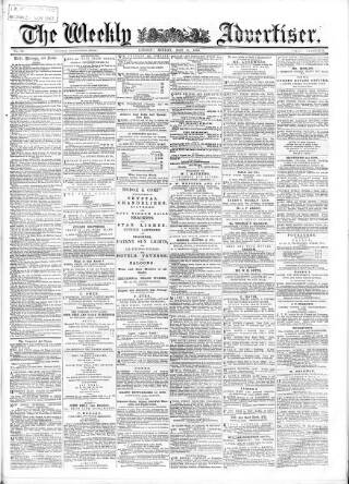 cover page of Weekly Advertiser published on May 6, 1866