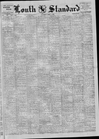 cover page of Louth Standard published on April 1, 1950