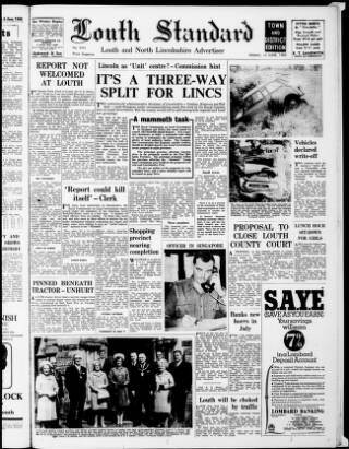 cover page of Louth Standard published on June 13, 1969