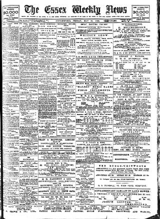 cover page of Essex Weekly News published on May 22, 1903