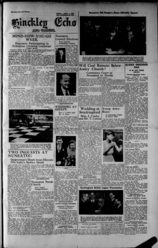 cover page of Hinckley Echo published on April 1, 1949