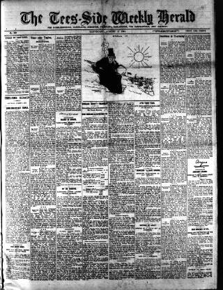 cover page of Tees-side Weekly Herald published on August 2, 1913