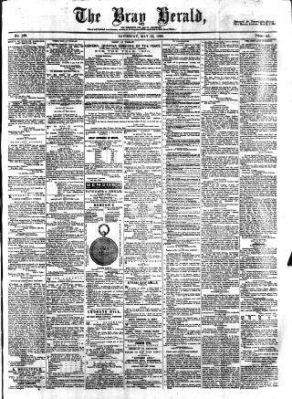 cover page of Bray and South Dublin Herald published on May 22, 1880