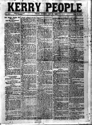 cover page of Kerry People published on May 22, 1920