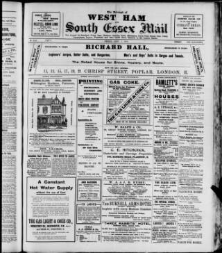 cover page of West Ham and South Essex Mail published on April 1, 1910