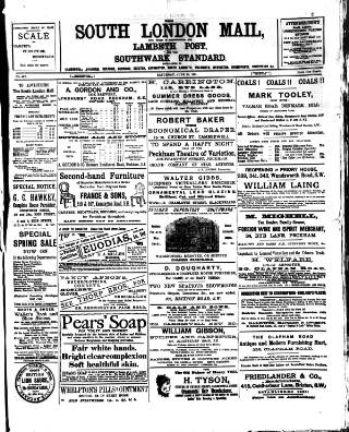 cover page of South London Mail published on June 13, 1891