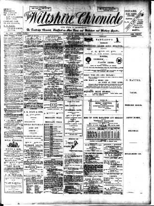 cover page of Trowbridge Chronicle published on November 2, 1901