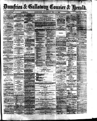 cover page of Dumfries & Galloway Courier and Herald published on May 22, 1886