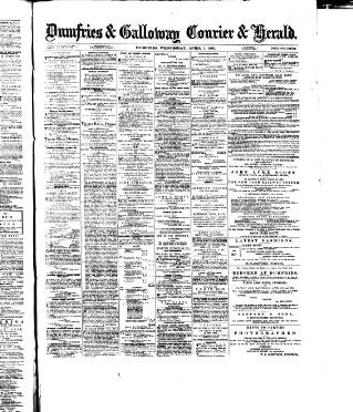 cover page of Dumfries & Galloway Courier and Herald published on April 1, 1891
