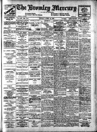 cover page of Bromley & West Kent Mercury published on April 1, 1932