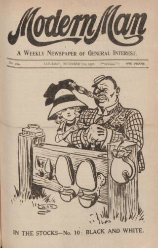 cover page of Modern Man published on November 2, 1912