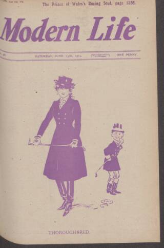 cover page of Modern Man published on June 13, 1914