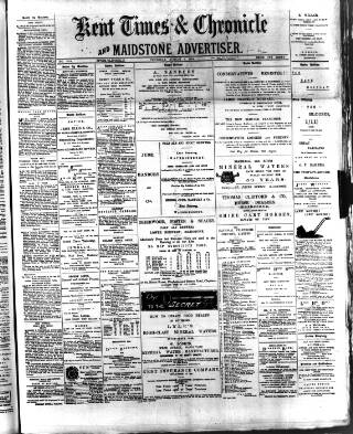 cover page of Kent Times published on August 2, 1894