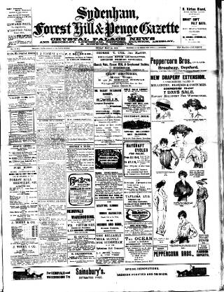 cover page of Sydenham, Forest Hill & Penge Gazette published on May 22, 1914