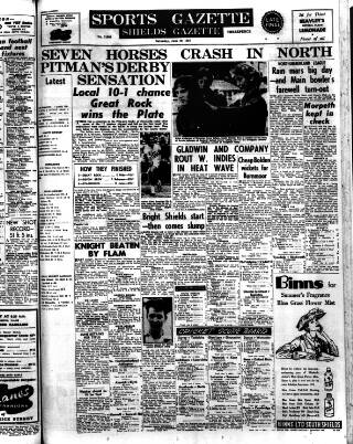 cover page of Football Gazette (South Shields) published on June 29, 1957
