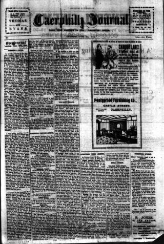 cover page of Caerphilly Journal published on June 13, 1918