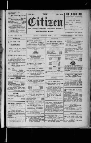 cover page of Citizen (London) published on May 5, 1917