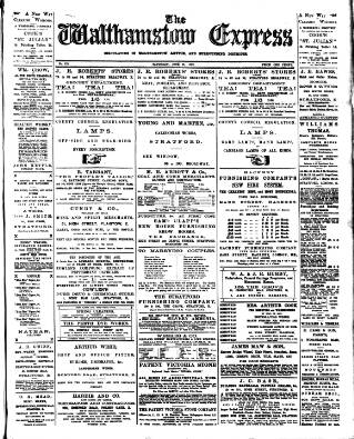 cover page of Walthamstow Express published on June 24, 1899