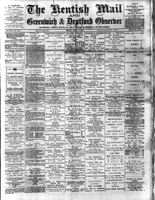 cover page of Greenwich and Deptford Observer published on April 1, 1892