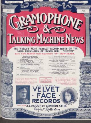 cover page of Gramophone, Wireless and Talking Machine News published on June 1, 1924