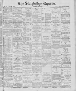 cover page of Stalybridge Reporter published on May 22, 1886