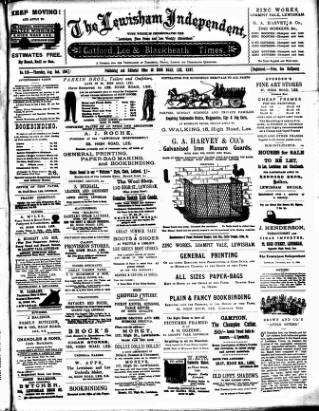cover page of Lewisham Borough News published on August 2, 1894