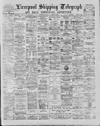 cover page of Liverpool Shipping Telegraph and Daily Commercial Advertiser published on November 2, 1888