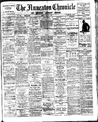 cover page of Nuneaton Chronicle published on May 22, 1925