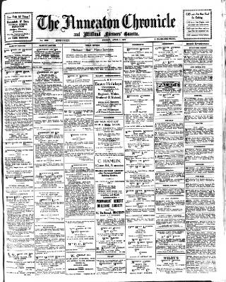 cover page of Nuneaton Chronicle published on April 1, 1927