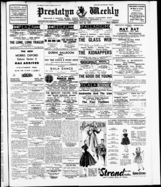 cover page of Prestatyn Weekly published on May 22, 1954
