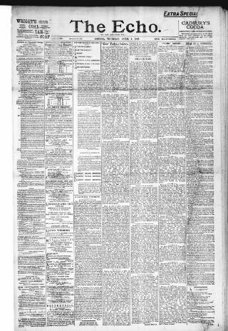 cover page of Echo (London) published on April 1, 1897