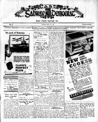 cover page of East Galway Democrat published on June 13, 1936