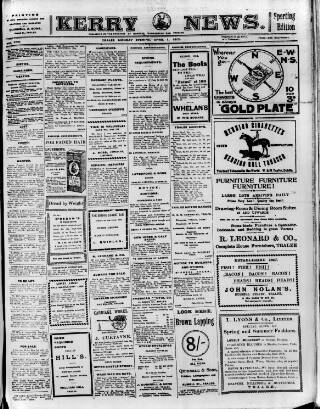 cover page of Kerry News published on April 1, 1912