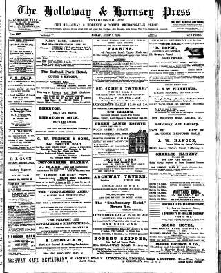 cover page of Holloway Press published on April 1, 1904