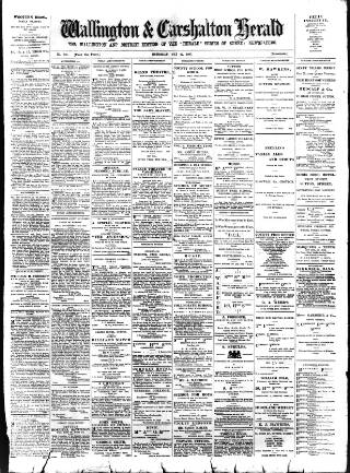cover page of Wallington & Carshalton Herald published on May 22, 1897