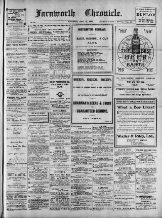 cover page of Farnworth Chronicle published on June 13, 1908