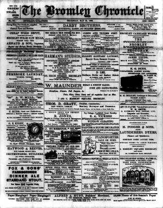 cover page of Bromley Chronicle published on May 22, 1902