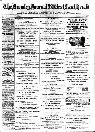 cover page of Bromley Journal and West Kent Herald published on April 1, 1904