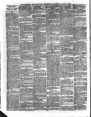 cover page of Eastern Post published on April 1, 1882