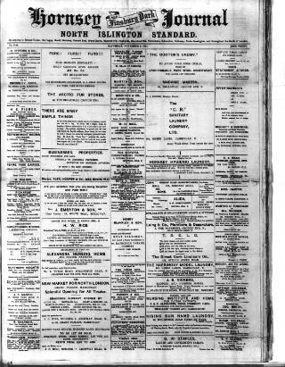cover page of Hornsey & Finsbury Park Journal published on November 2, 1901