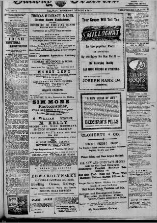 cover page of Galway Observer published on August 2, 1919