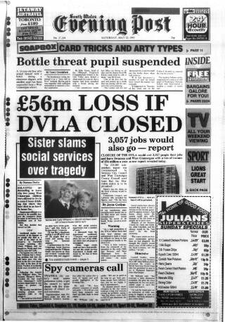 cover page of South Wales Daily Post published on May 22, 1993