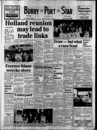 cover page of Burry Port Star published on June 13, 1986