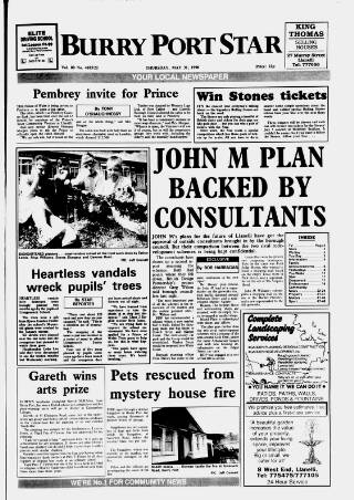 cover page of Burry Port Star published on May 31, 1990