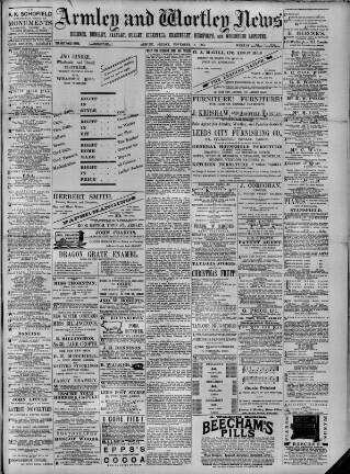 cover page of Armley and Wortley News published on November 2, 1894