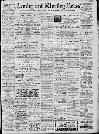 cover page of Armley and Wortley News published on August 2, 1895