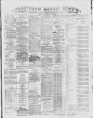 cover page of Southern Weekly News published on November 2, 1878