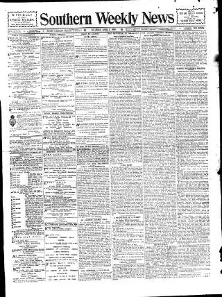 cover page of Southern Weekly News published on April 1, 1899